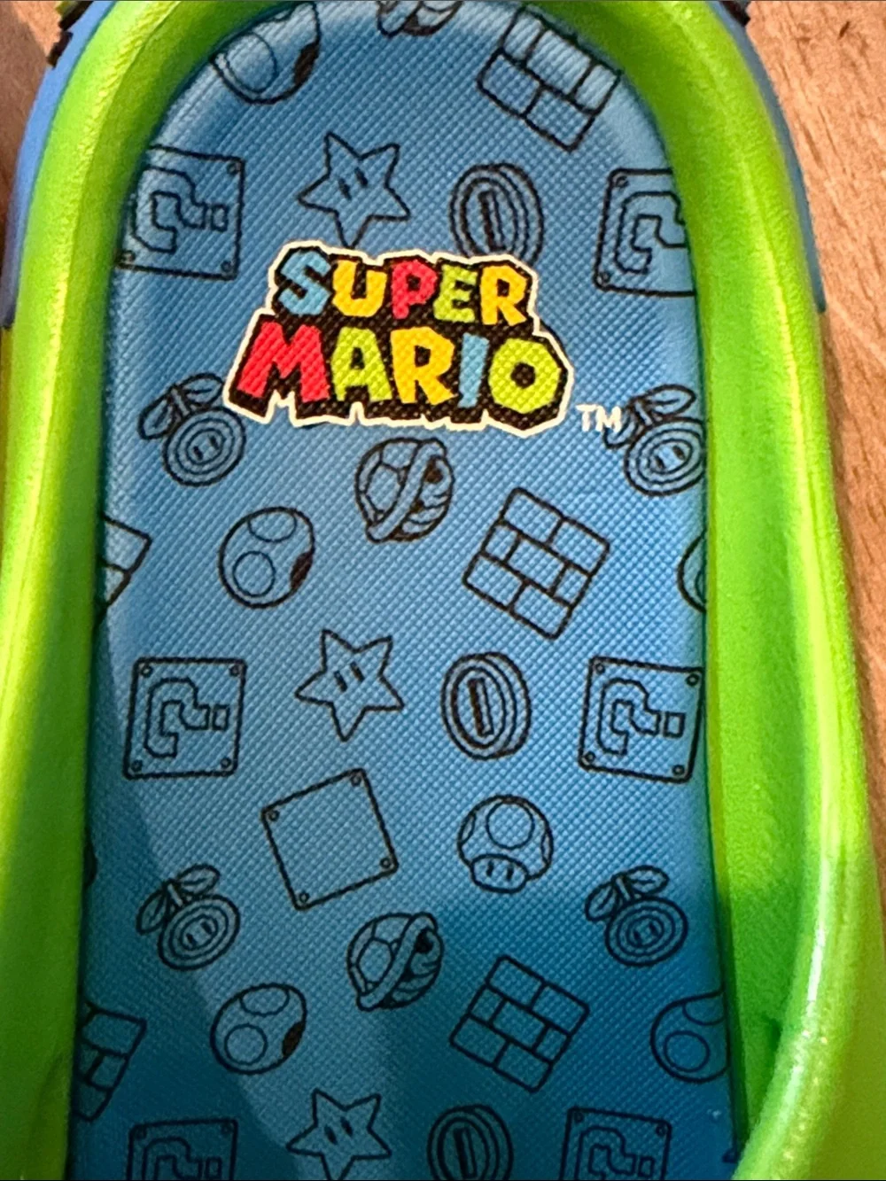 Nintendo Kids Red Mario & Green Luigi Slide Sandals sz 3